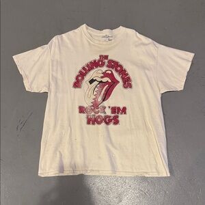 Rock 'Em Hogs Graphic Tee - Cream
